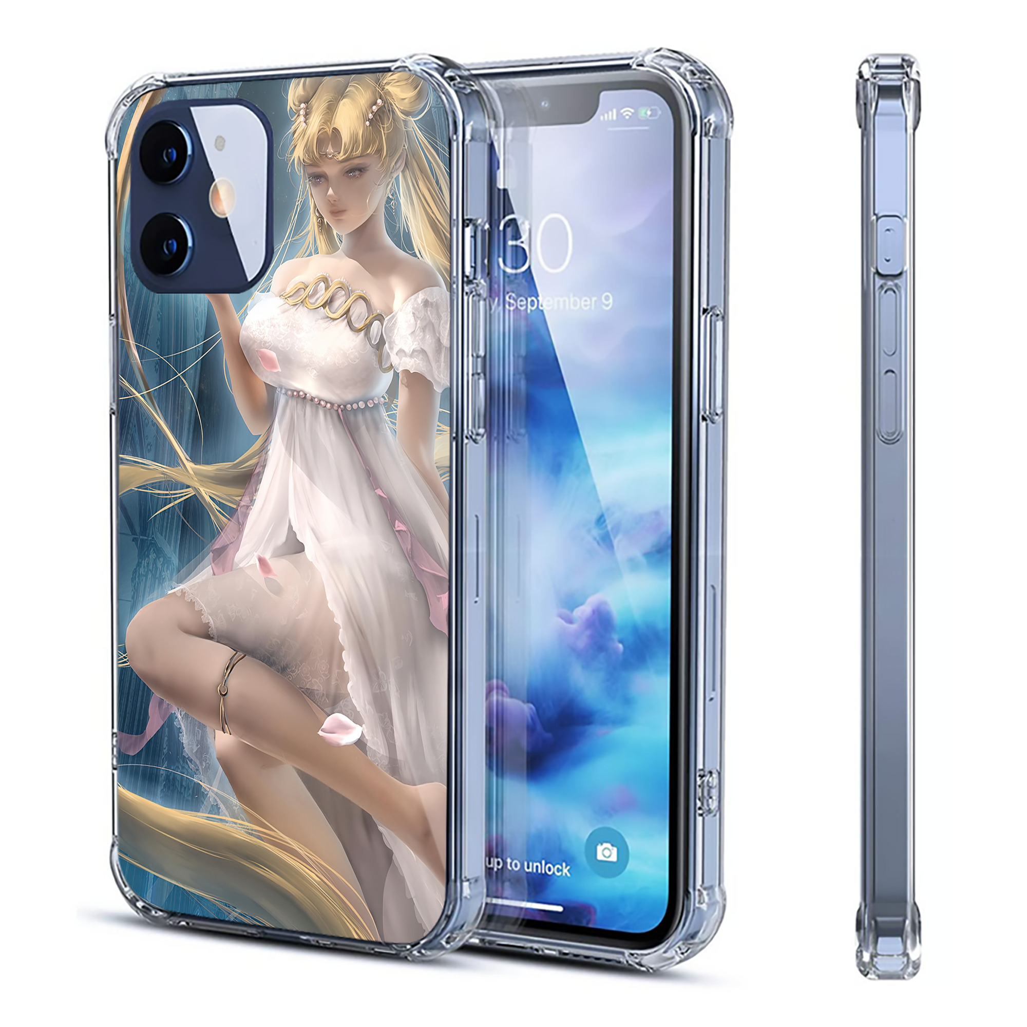 （画像用） 美少女戦士セーラームーン Sailor Moon 【iPhone 12シリーズ対応】透明スマホケース（クリアソフトケース）